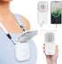 F-color Mini Handheld Fan Portable Personal Fan Rechargeable Fan Small Pocket Fan Cooling Fan Folding Power Bank Neck Travel Beach Summer Office O...