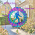 Wind Spinner, Flymer Bigfoot Hanging Wind Spinner for Yard and Garden, 3D Stainless Steel Wind Sculptures & Spinners for Porch Decor...