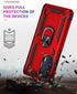 Androgate Compatible with Motorola Moto Edge 2021 Case - Moto Edge 5G UW Case with HD Screen Protectors, Military-Grade Metal Ring Kickstand, 15ft...