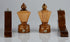 Handmade Wooden Curtain Rod Brackets with Round Finials for Curtains, Natural Rosewood, Home Accessories | Window Treatment | Drapes...