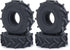 MOHERO 4PCS 1.0" Soft Mud Terrain Rubber Tyre 1.0 Wheel Tires for 1/24 Axial SCX24 Bronco Gladiator Deadbolt RC Crawler Car Upgrade (62mm)...