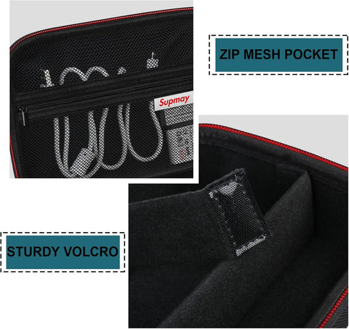 Hard Travel Case for Sony ZV-1F / ZV-1 / ZV-1 II Digital Camera, Protective Cases Bag Fits Vlogger Accessory Kit Tripod and Microphone, Extra Zipp...