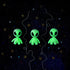 CIRCULO Glow in Dark Fingering Yarn, 100% Polyester, 114.8 yds /105 m, 1.76 oz / 50 g, Ball (Pack of 1), Green......