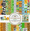 Doodlebug Double-Sided Paper Pack 12"X12" 12/Pkg-At The Zoo...
