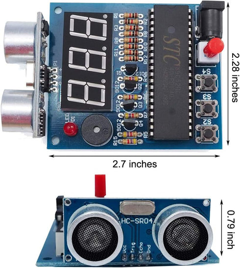 Ultrasonic Ranging Alarm Learn to Solder Electronics Kit for Soldering Practicing DIY Kit with HC-SR04 Ultrasonic Sensor Module......