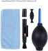 3IN1 Camera Cleaning Kit Suit Dust Cleaner Brush Air Blower Wipes Clean Cloth kit for Gopro for Canon Nikon Camcorder VCR......
