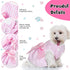 4 Pieces Dog Dresses for Small Medium Dogs Puppy Clothes Summer Princess Pet Dresses Girl Female Doggie Tutu Skirt Apparel for Chihuahua Yorkies P...
