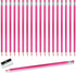 25pcs Checking Pencils advertising pencil Erasable Pencils Pre-Sharpened #2 HB with Eraser including a Free sharpener (Pink)...