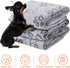 1 Pack 3 Dog Blanket Super Soft Warm Sleep Mat Pet Blanket Grey Paw Pattern Fluffy Puppy Blanket for Small Dogs Kitten Cats-Grey Small(23"x15")...