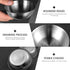 Healeved 8pcs Stainless Steel Sauce Dishes Round Seasoning Dishes Sushi Dipping Bowls Saucers Bowl Mini Appetizer Plates Seasoning Dish Saucer Pla...