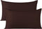 BEDSUM Microfiber Queen Pillowcases Set of 2, Soft Wrinkle Resistant and Easy Care Pillow Cases with Envelope Closure for Kids, 20x30 inches, Dark...