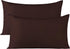 BEDSUM Microfiber Queen Pillowcases Set of 2, Soft Wrinkle Resistant and Easy Care Pillow Cases with Envelope Closure for Kids, 20x30 inches, Dark...