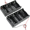 SDTC Tech 2-Pack 4 Slot D Cell Battery Holder 6V D Size Battery Case Box with Wire Leads...