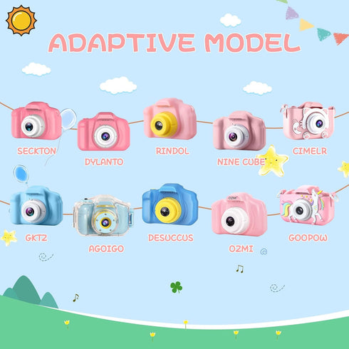 Yinke Kids Camera Case Compatible with Seckton/GKTZ/Desuccus/Rindol/Agoigo/VATENIC/LC-dolida/OZMI Travel Hard Carry Case, Fits Most Kids Camera To...