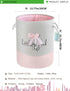 LANGYASHAN Laundry Basket Canvas Collapsible Organizer Storage Basket for Boys Girls Laundry Hamper Toy Bins Gift Baskets Bedroom Clothes Children...