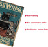 Yepzoer Cat Kitty Sewing Retro Style,Sewing Because Murded is Wrong,Bar Sign Wall Art Decor Metal Sign Coffee Sign,12x8 inch...