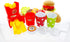 GIFTEXPRESS® Hamburger and Hot Dog Play Set, Pizza Food Cooking Toy, with Toy Hamburger, Fries, Hot Dog, Pizza, Coke, Ketchup, and tray...