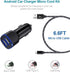 Car Charger Android for Samsung Galaxy J7 Crown/Prime/Pro/Sky Pro/Refine/Neo/Luna/Eclipse,J7 V 2nd/Perx/Star,J6 Plus J5 J4 J3 S7 Edge S6 S5 S4 S3 ...