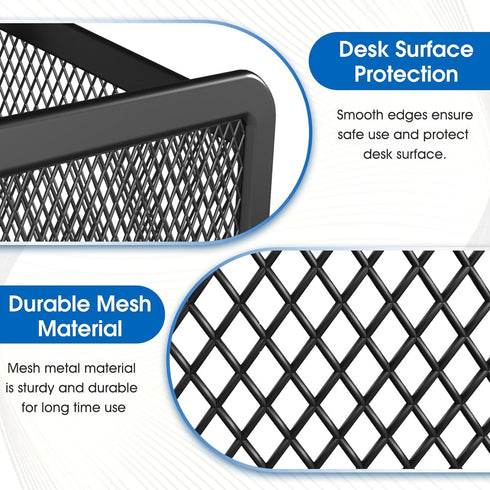 MaxGear Magnetic Pen Holder, Mesh Pencil Holder for Desk Storage Basket Organizer Magnetic Marker Holder - Extra Strong Magnets Perfect for Locker...