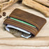 1 Pcs Leather 2 Zipper Coin Purse Wallet With Key Ring, Coin Organizer, Change Holder,Card Case, Leather Zipper Storage Bag for Men...
