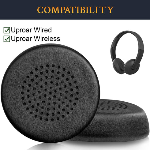 SOULWIT Earpads Replacement for Skullcandy Uproar Wired/Wireless Bluetooth On-Ear Headphones, Ear Pads Cushions with Softer Leather, Noise Isolati...