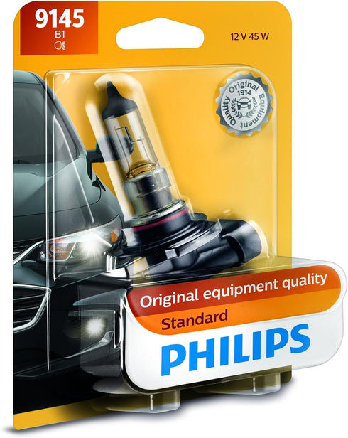 Philips 9145B1 Standard Halogen Replacement Front Fog Bulb, 1 Pack...