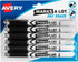AVERY Marks A Lot Dry Erase Markers, Low Odor White Board Markers with Bullet Tip, 6 Black (24483)...