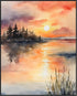 Posterizer 1 pcs- sea and beach themed oil painting style print 19-Landscape & Nature Art-Floral Botanical Art- Decor for Home & Office- unframed ...