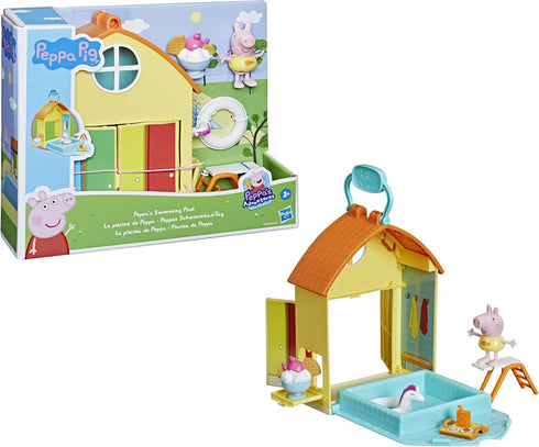 Peppa Pig Peppa’s Adventures Peppa’s Swimming Pool Fun Playset Preschool Toy, includes 1 Figure and 4 Accessories, Ages 3 and Up...