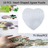 10 Sets Blank Sublimation Heart-shaped Jigsaw Puzzle with 75 Pieces DIY Heat Press Transfer Crafts Thermal Transfer Puzzle Wholesale Thermal Trans...