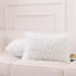 NordECO HOME Luxury Soft Faux Fur Fleece Cushion Cover Pillowcase Decorative Throw Pillows Covers, No Pillow Insert, 12" x 20" Inch, White, 2 Pack...