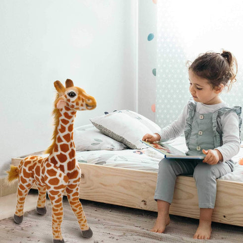 Linzy Toys Jared The Giraffe, 22'' (56 cm) Standing High, Real Life Stuffed Animals Plush Giraffe, Peluche Jirafa, Adorable Soft Toy...