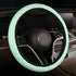 Cxtiy Cute Steering Wheel Cover - Girly Playful Polka Dots Design Thin & Lightweight Green Car Accessories for Women Fits 14-16 Inch...