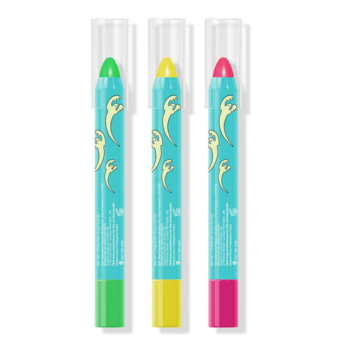 wet n wild Scooby Doo Collection Glow Madness 3-Piece Uv Glow Face & Body Crayon Set...