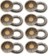 Pants Extender Button, 8 Pcs Jeans Waistband Extender Button No Sew Metal Collar Button Pregnancy Pant Extenders Elastic Spring Buttons for Jeans,...