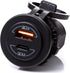 36W Socket Dual USB Type C PD 3.0 (36W) + USB A QC4.0 (18W) Fast Charger for Car, Boat, Marine & RVs...