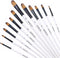 Filbert Paint Brushes Set, 12 PCS Artist Brush for Acrylic Oil Watercolor Gouache Artist Professional Painting Kits with Synthetic Nylon Tips Whit...