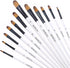 Filbert Paint Brushes Set, 12 PCS Artist Brush for Acrylic Oil Watercolor Gouache Artist Professional Painting Kits with Synthetic Nylon Tips Whit...
