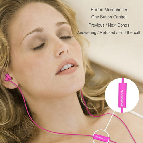 (TM Super Mini Total Soft Silicon Earbuds Headphones with Mic Music Sleep Choice for Cellphones Ipad Tablet Mp3 Laptop and Most 3.5mm Audio Player...
