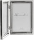 Lawrence Frames Hinged Double (Vertical) Metal Picture Frame Silver-Plate with Delicate Beading, 4 by 6-Inch...