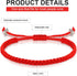 Jadive 20 Pcs Red Bracelet Protection Good Luck Red Cord Bracelet Red String of Fate Bracelet Adjustable Knot Kabbalah Rope Bracelet Matching Brai...