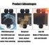 Waterproof Junction Box, 3 Way Outdoor Junction Box, IP68 Plastic Electrical Box with Terminal Block, Suitable for LED Landscape Lighting, Garden ...