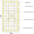 Quilting Rulers, Acrylic Ruler, 6.5 X12 Inch with Non-Slip Rings 15 Pieces for Quilting and Sewing...