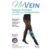 NuVein Compression Pantyhose, 15-20 mmHg Support, Women's Sheer Nylon Hosiery Tights, Closed Toe, Black, Medium...