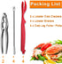 10PCS Crab Nut Crackers and Seafood Tools,Stainless Steel Lobster Crackers and Picks Set,Including 2 Lobster Crab Crackers, 4 Lobster Sheller Kniv...