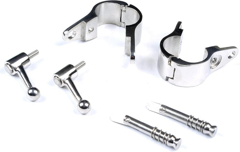 Bimini Top Rail Mounts Hinge 1 Inch w/Boat Pin Quick Release Bimini Top Hardware Stainless Steel Pair...
