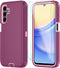 Qinmay Samsung Galaxy A15 5G Case, 3-Layer Shockproof Phone Cover with HD Screen Protector (WinRedPink)...