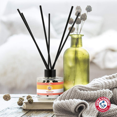 Arm & Hammer for Pets Air Care Energizing Reed Diffuser for Pets | 4 FL Oz Grapefruit Neroli Reed Diffuser to Eliminate Pet Odors | Reed Diffuser ...