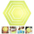 Tools Hexagon Ruler Sewing Patchwork Template 4Pcs Plastic Transparent Handmade Drawing Tools for DIY Crafting Quilting Art Supplies Tool...
