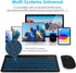 LAMA 7 Colors Backlit Universal Bluetooth Keyboard and Mouse, Ultra-Slim Rechargeable Wireless Keyboard and Mouse for iPad/iPad Mini/iPad Air iPad...